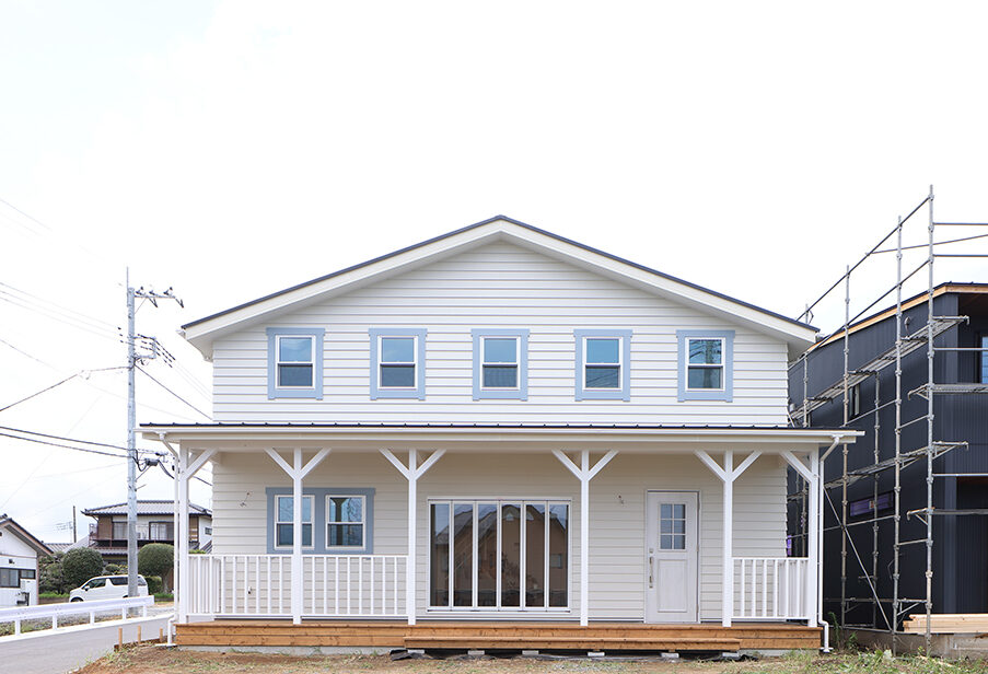 L字型キッチンの家