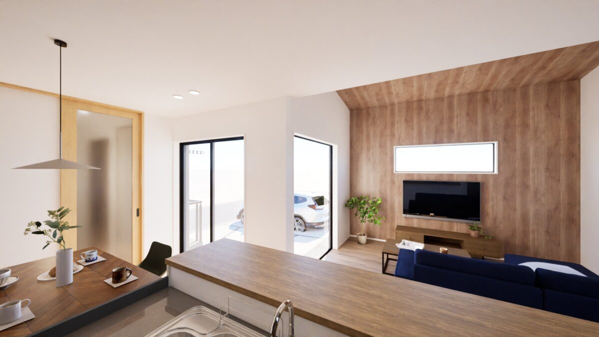 家具＆家電の設置イメージ（CGパース）