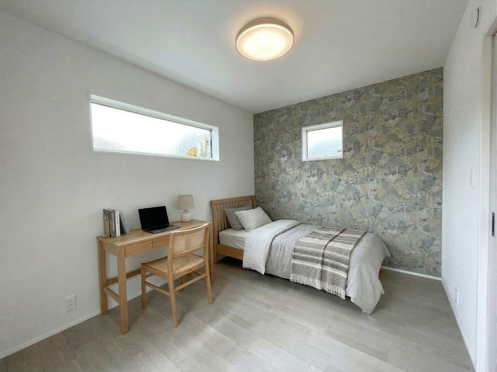 収納付きの洋室（アクセントクロスはイメージです）