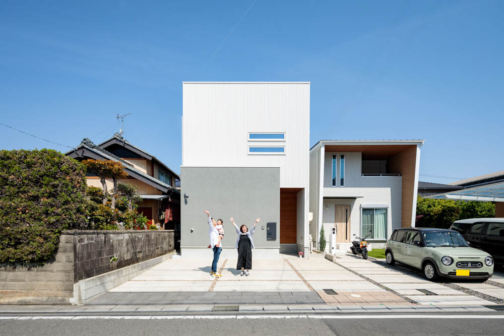 岡崎市モデルハウス<br>吹き抜けと坪庭のある家