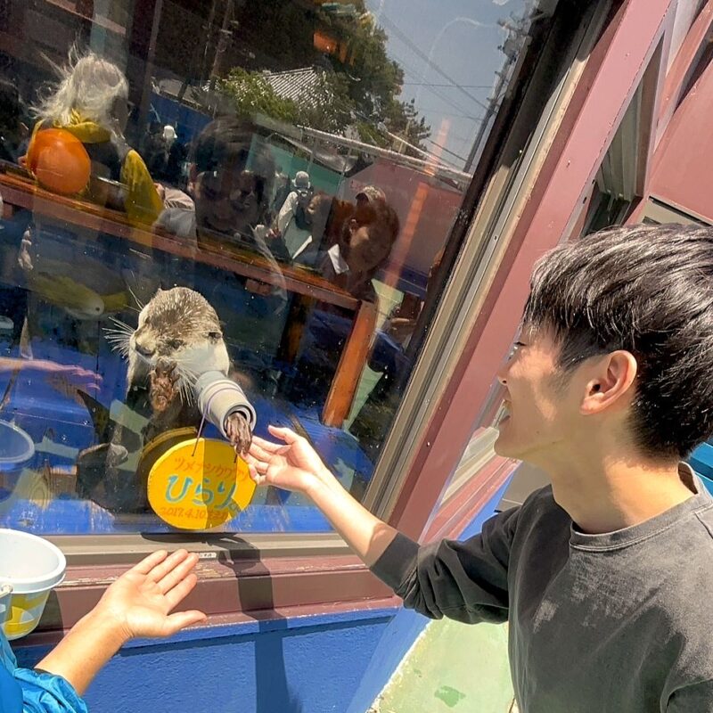 海のお友達に癒された日