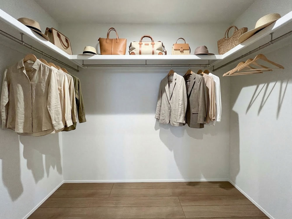 WICは３面の収納で容量たっぷり