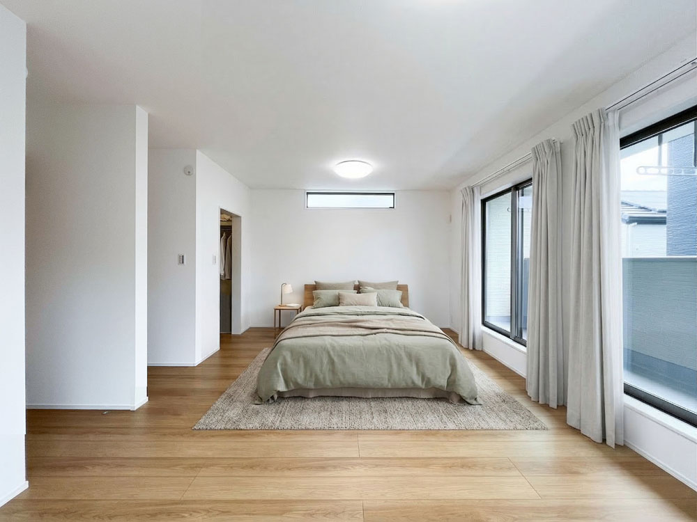 間仕切り可能な13帖の主寝室＆洋室