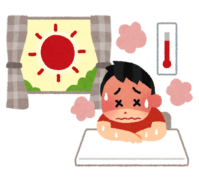 クーラーのきいた室内でも熱中症になる❗❓