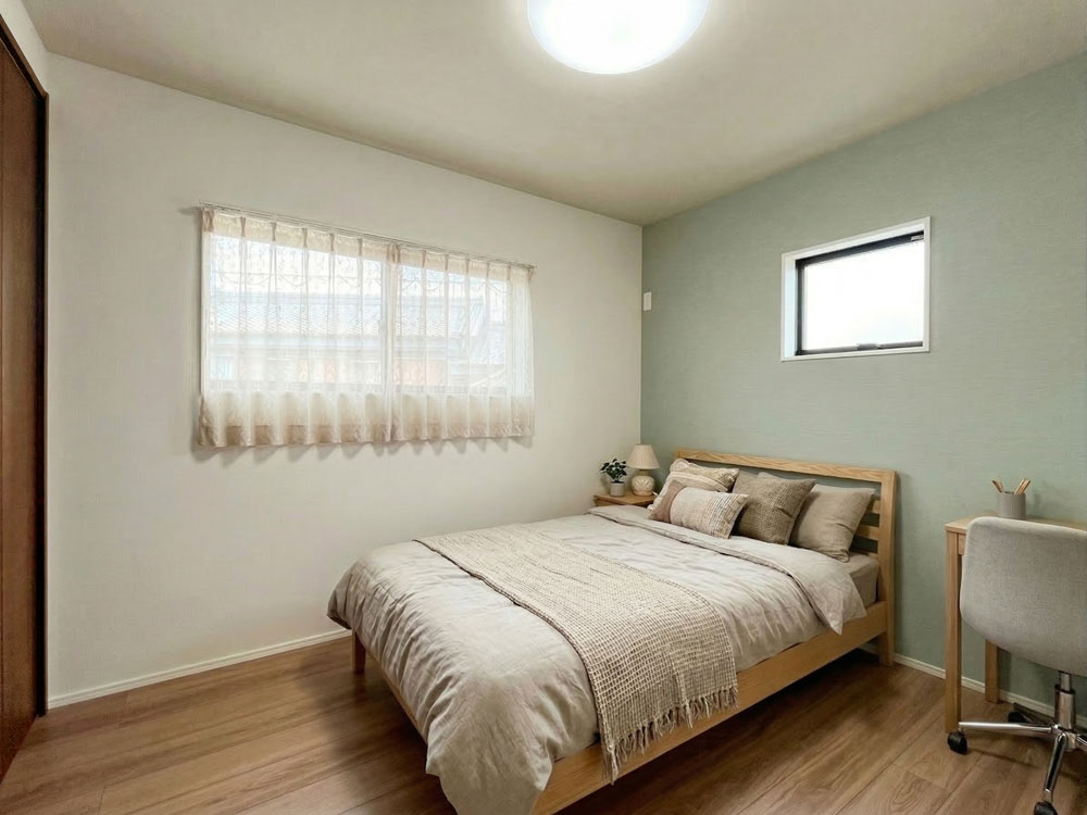 収納付きの洋室（アクセントクロスはイメージです）