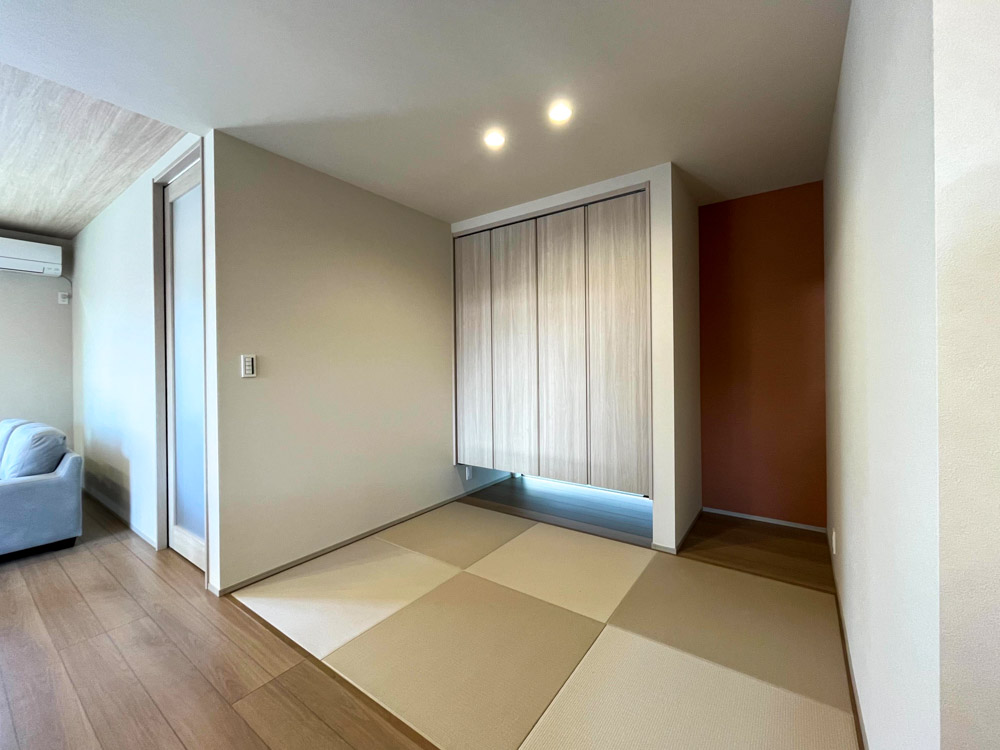 タタミスペースはお子さまのお昼寝 や、大人のホッと一息つく場所にぴったり◎