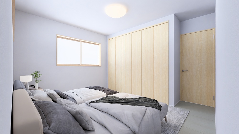主寝室はゆとりある2.7ｍの収納あり