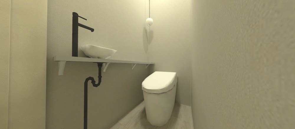 タンクレストイレ/スリム手洗い