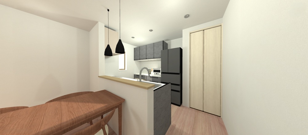 キッチン(IHコンロ 【オール電化】/深型食洗機 /タッチレス水栓)/カップボード