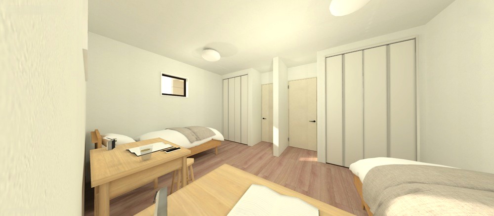 ２部屋続きの洋室