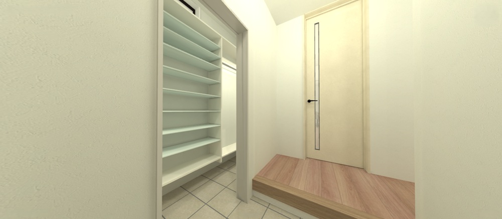 【玄関】玄関クローク/人感センサー照明/電気錠