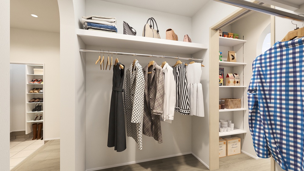 スムーズな玄関(玄関クローク) →WICの帰宅動線