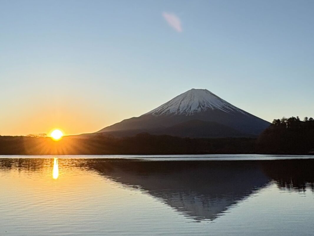 雨女返上?富士山と初日の出