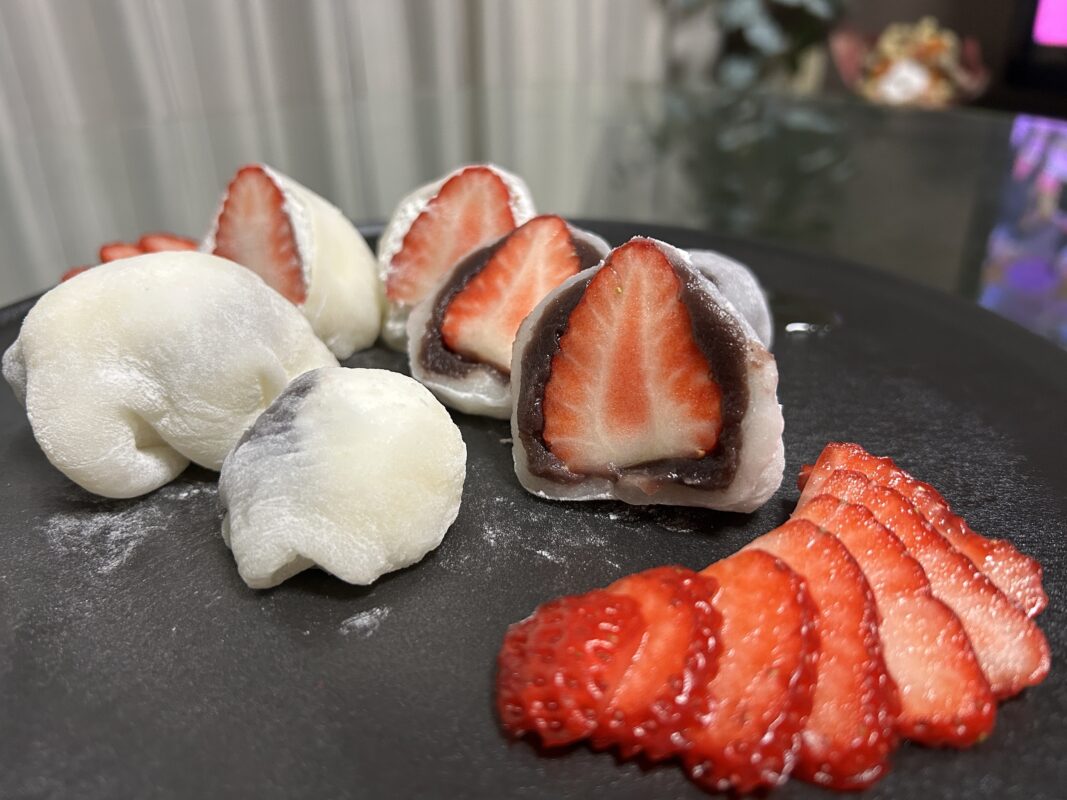 切り餅で「いちご大福」作りました！