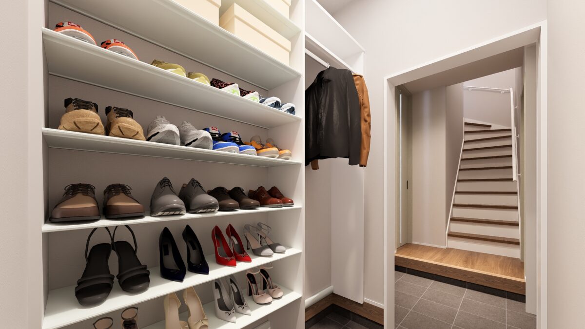 大容量の玄関クローク