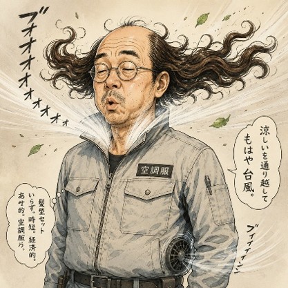 空調服で猛夏をやり過ごす